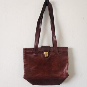 Oroton Brown Leather Purse Shoulder Bag